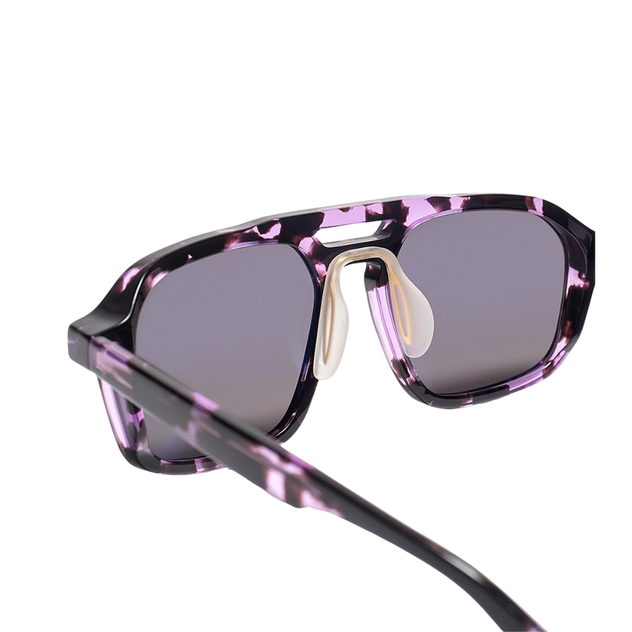 ARTICLE ONE EYEWEAR AO X MISSION WORKSHOP - Purple Marble w/ Polarized Grey Lenses