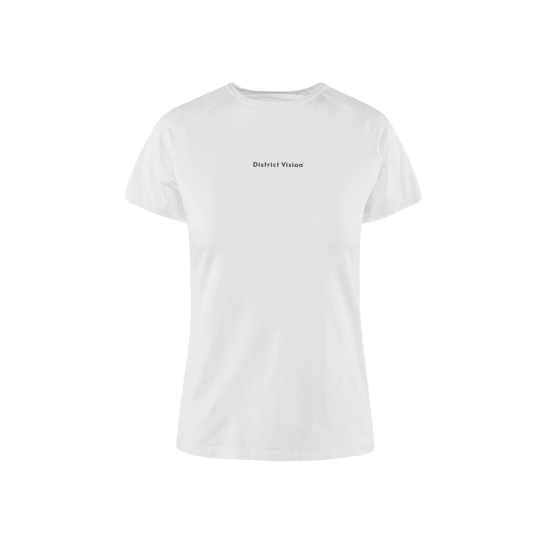 District Vision Women's Short Sleeve Fitted Tee - White