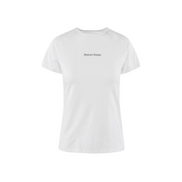 District Vision Women's Short Sleeve Fitted Tee - White