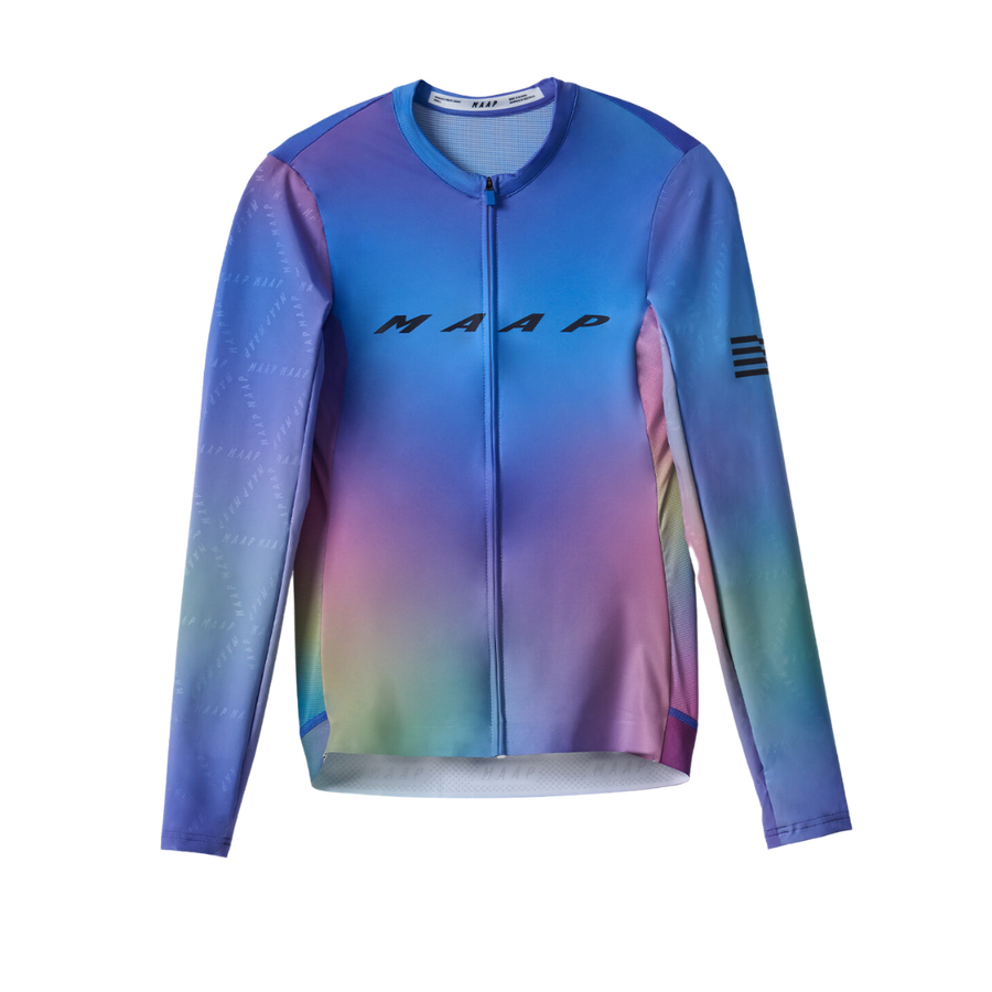 MAAP - Women's Blurred Out Pro Hex LS Jersey 2.0 - Blue Mix