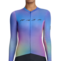 MAAP - Women's Blurred Out Pro Hex LS Jersey 2.0 - Blue Mix