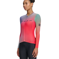 MAAP - Women's Blurred Out Pro Hex LS Jersey 2.0 - Red Mix