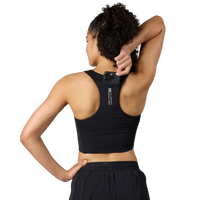 Bandit Running Stamina Scoop Neck Run Crop - Black