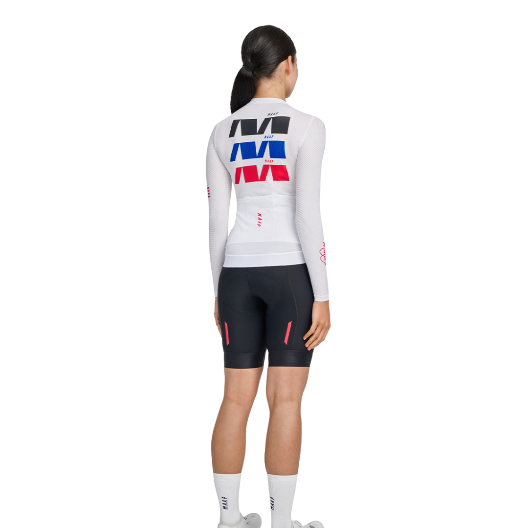 MAAP Women s Trace Pro Air LS Jersey White kitcycling